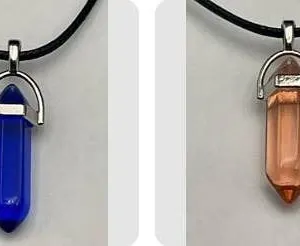 Two Crystal Pendant Necklaces