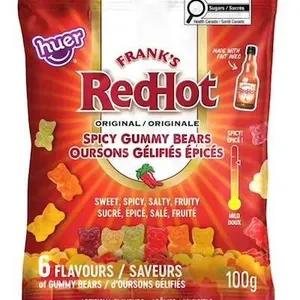 Frank's RedHot Spicy Gummy Bears 100g