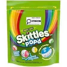 Skittles PoPâ€™d Freeze Dried Candy, 8 Bags