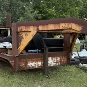 Shop Built Flatbed Gooseneck Trailer & Contents