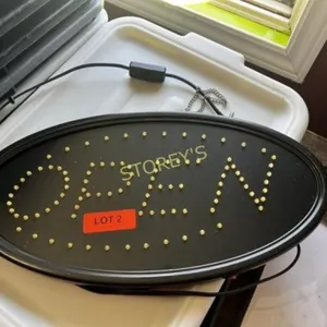 Illuminated OPEN Sign