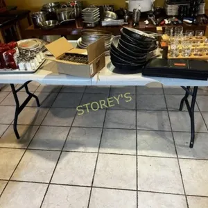 6' Plastic Folding Table