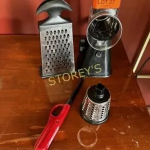 Asst Cheese Graters & Lighter