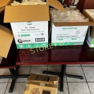 Box of Soup Containers w/ Lids