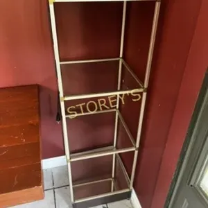4 Shelf Glass Display Rack ~16 x 16 x 5