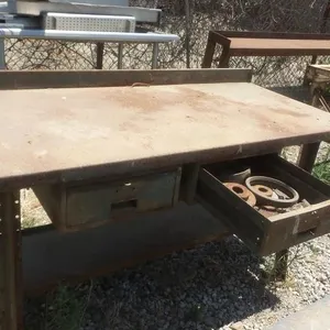 Heavy-Duty Steel Workbench with Drawer and Lower