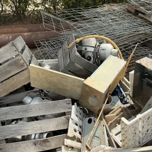 Industrial lighting, motors, PVC fittings, scrap