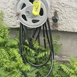 Garden Hose with Caddy with Tote and Hose Heads