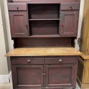 Antique Hoosier-Style 2 Pc Hutch - 48x22x67 inches