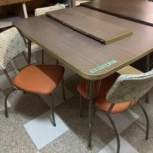Table with 4 Vintage Chairs - 36x48x29 inches