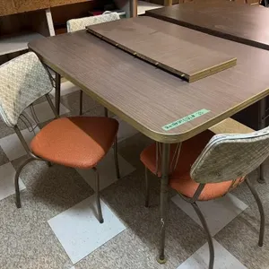 Table with 4 Vintage Chairs - 36x48x29 inches