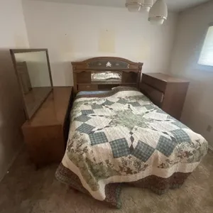Vintage Wooden Queen Bedroom Set -