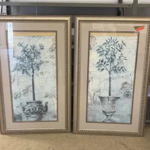 2 Framed Decorative Wall Art - 27x45 inches