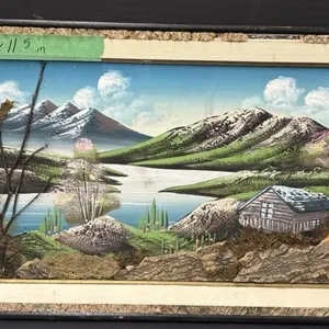 Wooden Picture - Made With Real Material Such As
