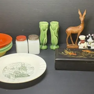 Vintage Salt and Pepper Shakers, Dessert Bowls