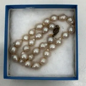 Individual knotted pearl choker made in USA