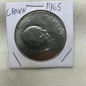 Winston Churchill commemorative crown coin 1965