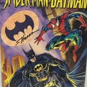 Spiderman & Batman Autographed Comic Book