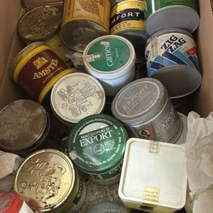 Antique Tobacco tin can lot various