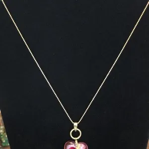 925 Italy necklace and heart pendant