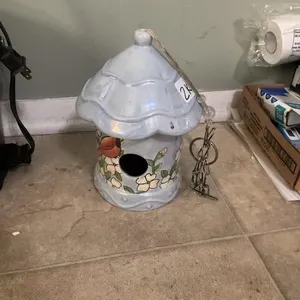 Glass birdhouse