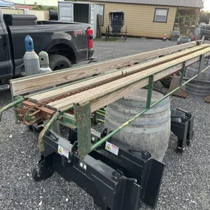 Hay elevator with electric motor.