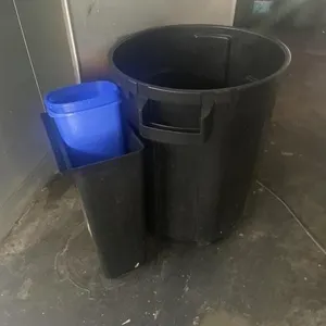 Plastic trash cans