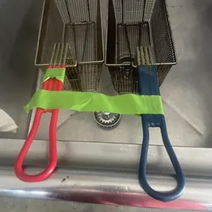 Two fryer baskets