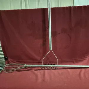 (1) Stainless Steel 40" Whip, (1) Stainless Steel 32" Masher