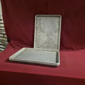 (12) Half Size Aluminum Sheet Pans - 18" x 13"