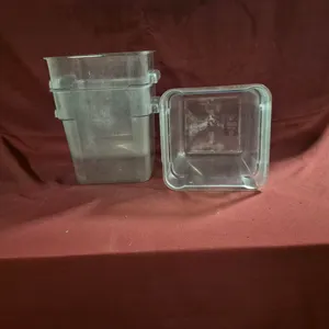 (3) Carlisle 8qt Polycarbonate Storage Bins
