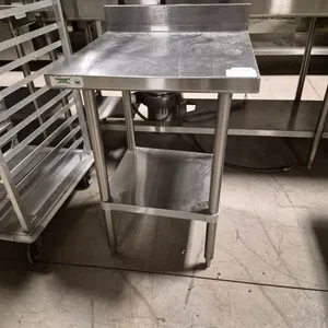 Regency Stainless Steel Work Table with Stainless Legs and Under Shelf - Model # 600TSB2424S - NSF..