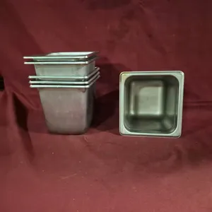 (6) Sixth Size 6" Deep Stainless Steel Hotel Pans