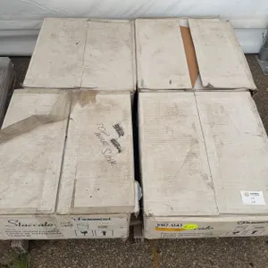 Lot of 4 Foremost Staccato Square Vessel Lavatory Sinks (Model 13-0029-W)