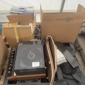 Mixed Household & Electronics Lot – Turntable, Hardware & Miscellaneous Household Items