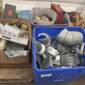 Mixed Electrical & Hardware Supply Lot – Junction Boxes, Ducting, Wiring & Miscellaneous Items