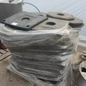 Pallet of Heavy-Duty Traffic Cone Bases – Rubber Safety Cone Weights