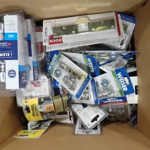 Lot of Asst. Weiser Privacy Sets, Entry Door Latches, Security Latch Strikes, Padlocks, etc.