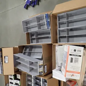 Lot of (5) Boxes Asst. Floor Vents, Cold Air Returns, Parts Bins, Uniwatt Bathroom Fan Heater, etc.