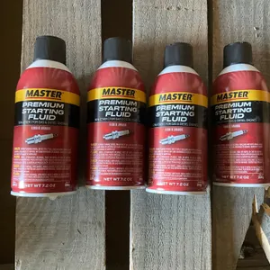 QTY OF (4) 7.2OZ MASTER PREMIUM STARTING FLUID
