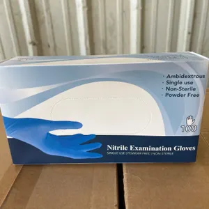 QTY OF 4 BOXES OF LARGE NITRILE GLOVES
