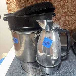 COFFEE POT-ROASTING PAN-STOCK POT