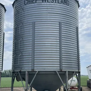 CHIEF WESTLAND ±2200 Bushel 5 Ring X 14 Ft. Hopper Bottom Low Profile Grain Bin