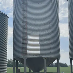 BUTLER ±2200 Bushel 5 Ring X 14 Ft. Hopper Bottom Grain Bin w/ Single Skid