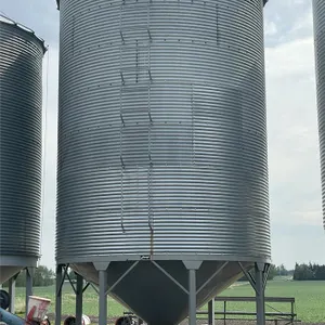 WESTEEL ROSCO ±2400 Bushel 7 Ring X 14' Hopper Bottom Grain Bin w/ Single Skid