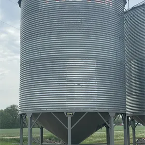 TWISTER ±2150 Bushel 5 Ring X 14 Ft. Hopper Bottom Grain Bin w/ Single Skid