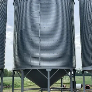 WESTEEL ROSCO ±2150 Bushel 6 Ring X 14' Hopper Bottom Grain Bin w/ Single Skid