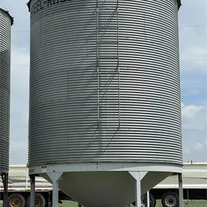WESTEEL ROSCO ±2150 Bushel 6 Ring X 14' Hopper Bottom Grain Bin w/ Double Skid