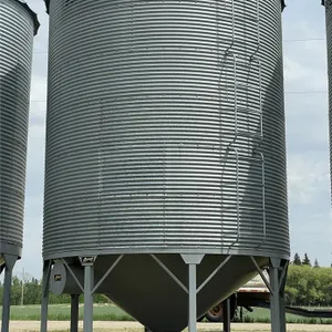 WESTEEL ROSCO ±2150 Bushel 6 Ring X 14' Hopper Bottom Grain Bin w/ Single Skid