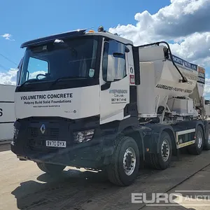 2020 Renault 8x4 Volumetric Concrete Mixer Lorry, Reverse Camera, A/C, Automatic Gearbox (Reg. Docs. Available) 